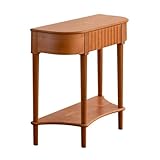 Jian1004 Eingangstisch, Mid Century Modern Schmaler Konsolentisch Massivholz Eingangsbereich Flurtisch for Wohnzimmer