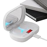 Weiche Linsenreiniger-Maschine, Ultraschall-Reinigungswerkzeug, ABS schnell und sanft für weiche Linsen, wiederaufladbares Design, intelligentes Einweichgehäuse, Display, tragbarer Brillenreiniger