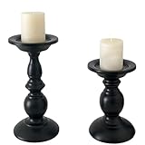 Cammeciso 2PCS Kerzenhalter Stumpenkerzen,Candle Holder Metall,Kerzenständer Deko,Dezente Eleganz,Leicht zu reinigen,Verformt Sich Nicht leicht,Geeignet für Stumpenkerzen und Teelichter