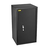 Homesafe HV70K Tresor Safe mit Schlüssel-Schloss, 70x40x36cm (HxWxD), Carbon Satin Schwarz