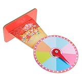 WOONEKY Partyspiel Kunststoff Desktop Roulette Wheel mit Ständer und Zeiger Robustes PVC Vielseitig für Events Messen und Partys Lustiges Drehrad für Erwachsene