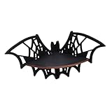 ULDIGI Holz Wandregal Eckregal Hängend Kreatives Spinnennetz Design Schwebendes Ablageboard Wohnzimmer Schlafzimmer Dekor Aufbewahrung für Kerzen Figuren Schlüssel