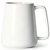 Smilatte 24 OZ/720ML Große Kaffeetasse, Nice Keramik Grosse Tasse Teetasse Groß für Papa Männer Frauen, einzigartigen Stil für jede Küche, Weiß