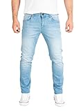 Yazubi - Hellblaue Herren Jeans Hose Akon - Baumwoll Männer Jeans Slim Fit, Hellblau (Blue Shadow 174020), W34/L34