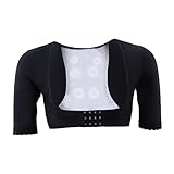 UPKOCH Kompressions armshaper mit Verstellbaren Haken Atmungsaktives Damen Top zur Haltungskorrektur Armminderung und Brustlifting Schwarz