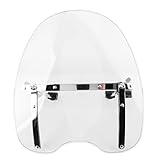 Okuyonic Reitzubehör, Windabweiser Windschild Universal Windschild für Verkleidungsmodifikation für Ersatzteile(transparent)