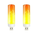 LED-Flammenlicht – USB-wiederaufladbare LED-Flammenlampe | Energiesparendes Flammenlicht, natürlicher Flammeneffekt wie Feuer, perfekt für Raumpartys und Bar-Dekoration, Innenbeleuchtung für eine kami