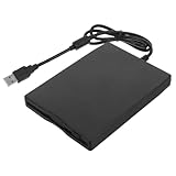 NUOBESTY Diskettenlaufwerk Multi-Size-Reader für Festplattendateien Diskettenleser auf USB Diskettenkonverter Disketten-Controllerkarte Computer-Diskettenleser Abs Black