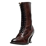 Bedruckte Damenstiefel Mit Hohen AbsäTzen Elegante Stiefeletten für Frauen Modische Splicing Design Bequeme Mid-Calf Boots, Atmungsaktive Gummistiefel für Damen Westernstiefel