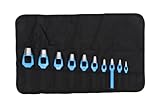 GEDORE Henkellocheisen-Satz, Set 10-teilig, Ø 3-25 mm, Gummi Leder Dichtungen Stoff, rund, Stanzeisen, 57303