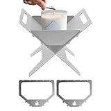 Faltbarer Mini-Campingkocher, tragbarer Reisekocher – tragbarer, zusammenklappbar, tragbar, mit Grill, Wanderofen für Camping