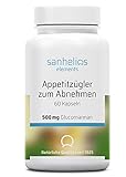 Sanhelios Appetitzügler zum Abnehmen - Einführungspreis - 60 Kapseln - Glucomannan 3000mg hochdosiert - Nur Premium Zutaten - Hergestellt & geprüft in Deutschland