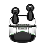 Sungive In-Ear Kopfhörer Bluetooth 5.4 TWS, unabhängige L/R Kanäle für Mono-/Stereo-Nutzung, ENC, Hi-Fi, 200 mAh USB-Ladecase, Lange Akkulaufzeit, kompatibel mit iOS/Android/Windows.(Schwarz)