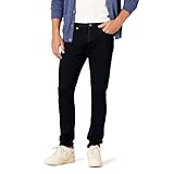 Amazon Essentials Herren Stretchjeans, Skinny-Passform - Auslauffarben, Verwaschenes Schwarz, 34W / 32L