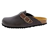 Lico Herren Bioline Clog Style Pantoletten, Braun, 44 EU