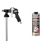 Liqui Moly 6219 Spritzpistole, schwarz, 1 Stück & 6104 Wachs-Korrosions-Schutz braun/transparent 1 l