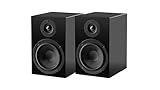 Pro-Ject Speaker Box 5 E, HiFi Regallautsprecher mit 2-Wege-Bassreflexprinzip, 5-Zoll-Fiberglas-Bass/Mitteltöner, Robustes MDF-Gehäuse, inklusive Lautsprecherabdeckung (Schwarz)