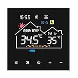 Smartes Heizungsthermostat mit 6 täglichen Zeitschlitzen und programmierbarem 7-Tage-Zyklus für effizientes Energiemanagement (3 A Wasserheizung)