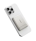 Baseus Mini MagSafe Powerbank 5000mAh Qi2-zertifiziertes mit Klappbarer Ständer, PD 20W Magnetische Power Bank USB C Wireless Powerbank Kompatibel mit iPhone 16/15/14/13/12/Pro/Pro Max Serie, Titan