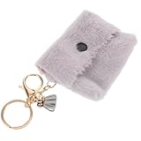 LIFKOME Mini Münzgeldbörse Schlüsselanhänger Plüsch Klein Geldbeutel Organizer Vielseitig für Münzen Schlüssel Makeup Lippenstift Aufbewahrung Leicht