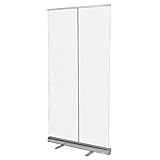 YJGB Transparenter Hygienesieb Durchsichtige Pull-Up-Roller-Banner Freistehende Face-To-Face-Clear-Panel-BüRo Schulkrankenhaus-Apotheke/Transparent / 1000x2000mm