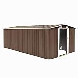 Home & Garden Gartenhaus 257x489x181 cm Metall braun