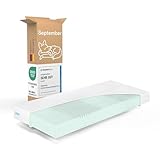 September Komfortschaum Matratze Plus 90 x 190 x 16 cm - H3 Mittel-Fest - Made in Germany - Oeko-Tex - 60° Grad waschbar - 90x190