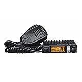 Albrecht AE 6120 VOX Mini CB-Funkgerät 12620, 4 Watt AM/FM mit integrierter VOX-Funktion zum freihändigen Sprechen, RJ45 Mikrofonbuchse, großes LCD-Display, inkl. Halterung, schwarz