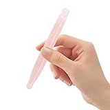 VALICLUD Rosenquarz Massagestab Triggerpunkt Massagegerät Gesichtsmassage Stab aus Naturkristall für Augen Hals und Körper Waschbar Langlebig Fördert Durchblutung und Muskelentspannung