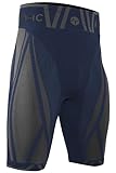 Iron-Ic - Technische Unisex-Kompressionsshorts, atmungsaktiv und antibakteriell, Stulpen für hohe Leistung im Wettkampf und Training - Art. 400810, blau, S/M III