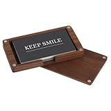 DEARMAMY Magnetische Visitenkartenhülle aus Holz Leichter Kartenhalter mit Robustem Bruchfestem Design Praktisch für Business und Outdoor Kompakt und Einfach zu Reinigen