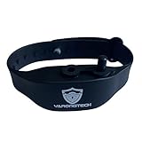 JIEWEN Handdesinfektionsmittel-Armband, tragbares Silikon-Armband, mit Nachfüllflasche (Desinfektionsmittel nicht im Lieferumfang enthalten) (schwarz)