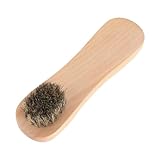 AKOOSY 1Pc Weichen Borsten Schuhbürste Schuhe Pinsel Reinigungsbürste Tragbare Bürste Schuh Polierbürste Bambus
