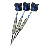 Illkjasfc 3Pcs 22g Stahl Spitze Darts Beruf Metall Darts Sets Mit Darts Flug Aluminium Wellen Darts Tragbare Unterhaltung Werkzeug