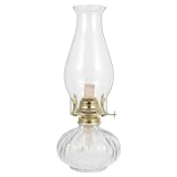 MAGICLULU Glas-Öllampe Vintage-Glas-Petroleumlampe Antike Öllampen Dekorative Hurrikan-Lampe Kammer-Öllaterne Für Den Innenbereich Heimdekorationsbeleuchtung