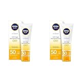 NIVEA SUN UV Gesicht Anti-Age Sonnenschutz Q10 mit LSF 50 (50 ml), feuchtigkeitsspendende Gesichtssonnencreme, Anti-Falten Sonnencreme mit Schutz vor UVA-/ UVB-Strahlung (Packung mit 2)