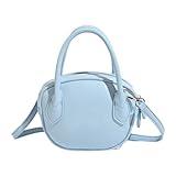 WLNEXT Umhängetasche im koreanischen Stil, modische Umhängetasche, PU-Leder, Kuriertasche, Einkaufstasche, Bowlingtasche für den täglichen Gebrauch