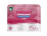 by Amazon Toilettenpapier, 4-lagig Gestepptes, Besonders Weich, 12 Rollen, 1-er Pack, 160 Blätter pro Rolle, FSC-Zertifiziert