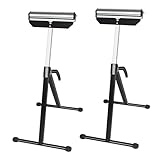 UISEBRT 2 Stück Rollenbock Höhenverstellbar Rollbock 68-107cm - Klappbock Rollenständer aus Stahl - Unterstellbock Tragkraft max 60KG/pcs - Rollbock mit Antirutschfüßen