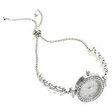 CONGARTENO Damen Armbanduhr mit Rhinestone Details Meerjungfrau Design Silbernes Armband für Freizeit und Formelle Anlässe Accessoires für Frauen