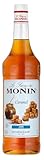 Monin Sirup Karamell Zuckerfrei (1 x 1,0l) - kalorienarmer Geschmack für Kaffee, Desserts und Cocktails - ohne Zucker