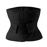 XFLHXY Bauchband Nach Der Geburt, Verstellbarer und Atmungsaktiver Bauchwickel, Bietet Bequeme Unterstützung und Erholung Des Bauches, Figurformende Taillen-Shapewear(Black,4XL)