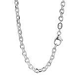 NKlaus 38cm Ankerkette 925 Silber elegante Halskette Breite: 3,0mm Collier 7,6g schwer 3408