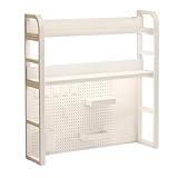 Schreibtisch-Organizer mit Halterung für Lochtafeln und Haken, Industriestil, für Büro, Schlafzimmer, Küche, 55 cm