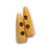 10 Stück Knebelknöpfe aus Hornimitatholz zum Nähen, Basteln, DIY-Zubehör, kompatibel mit Kleidung, Mantel, Jacke, Blazer, B, 60 mm