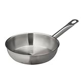 METRO Professional Pfanne unbeschichtet | Ø 20 cm | Edelstahl | Backofengeeignet bis max. 240 °C | auch für Induktion | Pfanne | Universalpfanne | auch für gewerblichen Einsatz