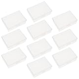 Alipis Transparente Batteriebox 10 Stück Rechteckige Aufbewahrungsbox aus Robustem Kunststoff Kompaktes Batteriezubehör für Haushalt und Büro Visitenkarten und Kartenschutzhülle