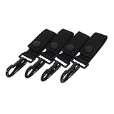 ibasenice 4 Stück Taktischer Wasserflaschenclip mit Metallkarabiner und Schnellverschluss Robuster Outdoor-flaschenhalter für Rucksack Gürtel Vielseitig für Wandern Camping Abenteuer