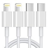 USB C Lightning Kabel 1M 2Pack,[MFi-Zertifiziert] iPhone Ladekabel USB C Kompatibel Mit iPhone 14/13/13 Pro/12/12 Pro Max/11 Pro/X/XS/XR/8 Plus, für Typ-C Ladegeräte, Unterstützt Power Delivery