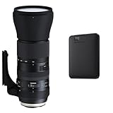 TAMRON A022E SP 150-600mm F/5-6.3 Di VC USD G2 Canon schwarz & WD Elements Portable Externe Festplatte 4 TB (mobiler Speicher, USB 3.0-Schnittstelle, Plug-and-Play, für Windows formatiert) Schwarz